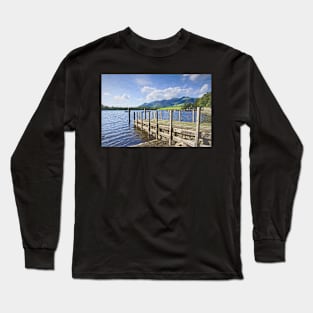 Derwentwater Jetty Impressionist Style Long Sleeve T-Shirt